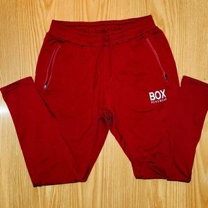 NWOT Box Menswear Slink Burgundy Joggers